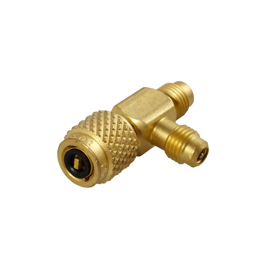 AVT45 1/4" SAE M x 1/4" SAE FEMALE KNURL x 1/4" SAE MALE 3PK