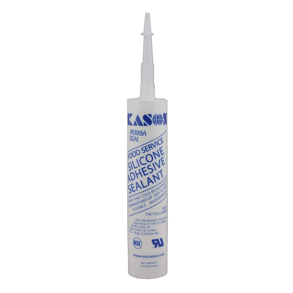 KASON FOOD SERVICE 3700 SERIES RUBBASEAL™ SILICONE SEALANT WHITE 304ml