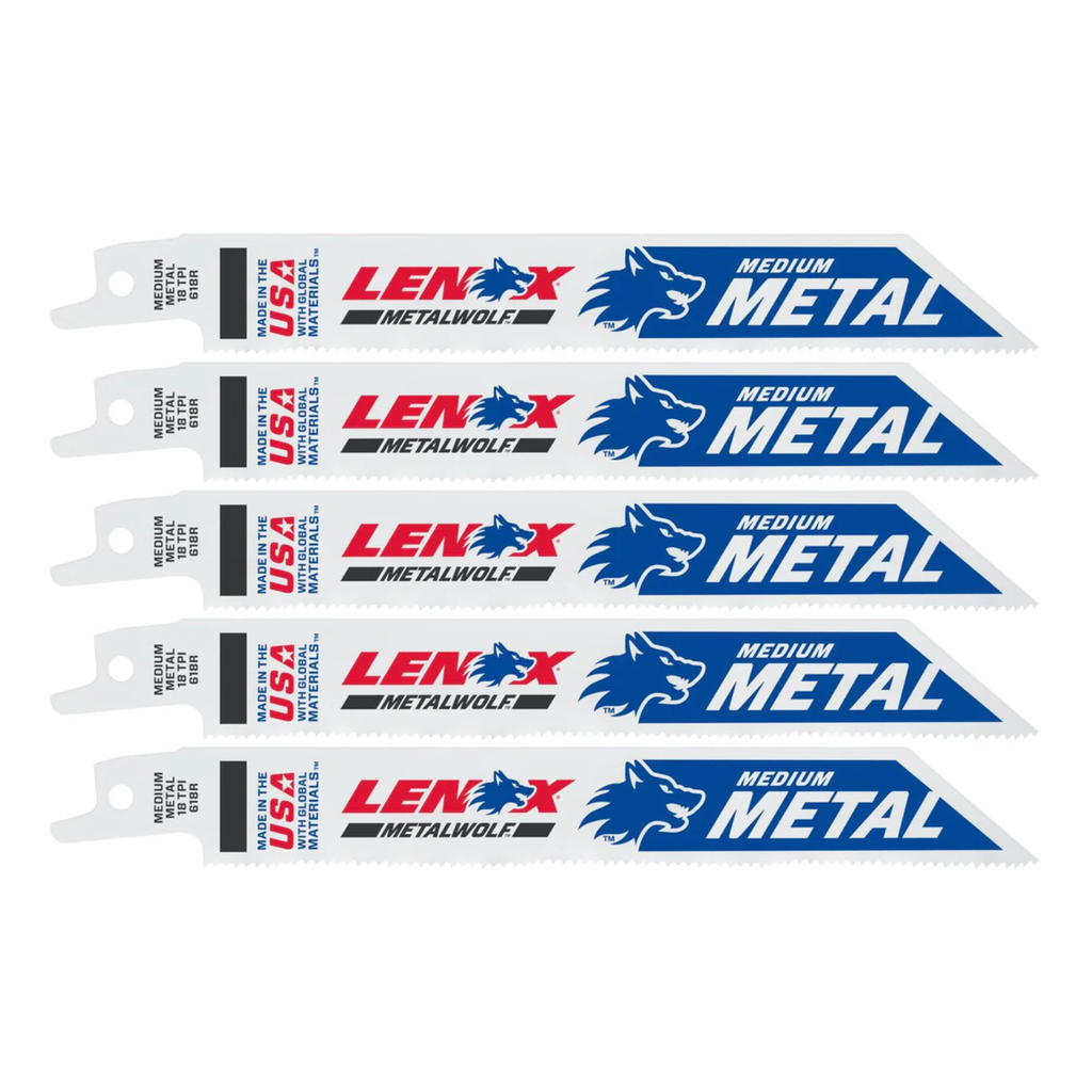 6"X3/4" 24TPI BI-METAL THIN METAL RECIP 5 PK