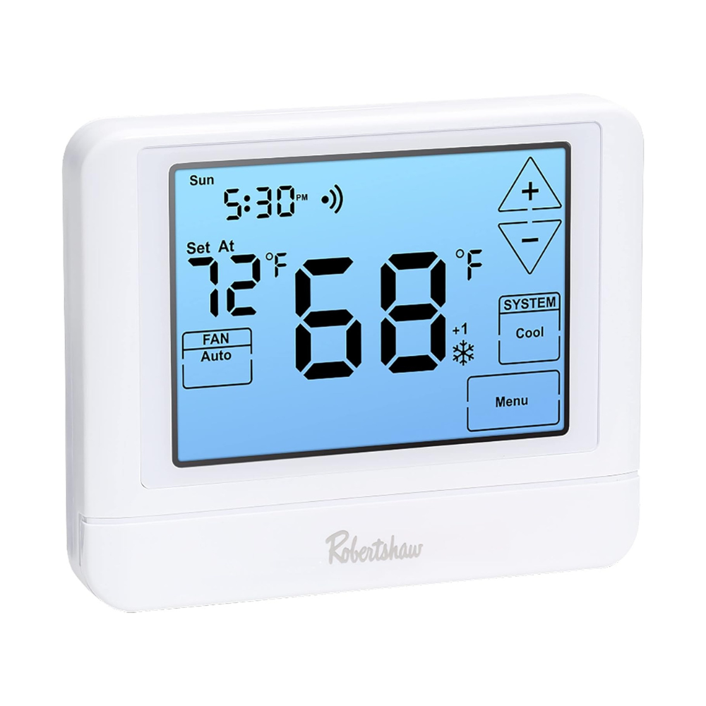 RS9110T SINGLE-STAGE 1 HEAT / 1 COOL PROGRAMMABLE TOUCHSCREEN THERMOSTAT