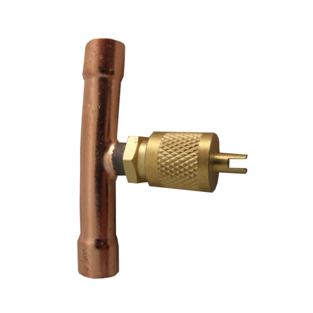 SF8438 TEE COPPER FOR 3/8" TUBE X 1/4" MALE FLARE ON BRANCH - 2 EA