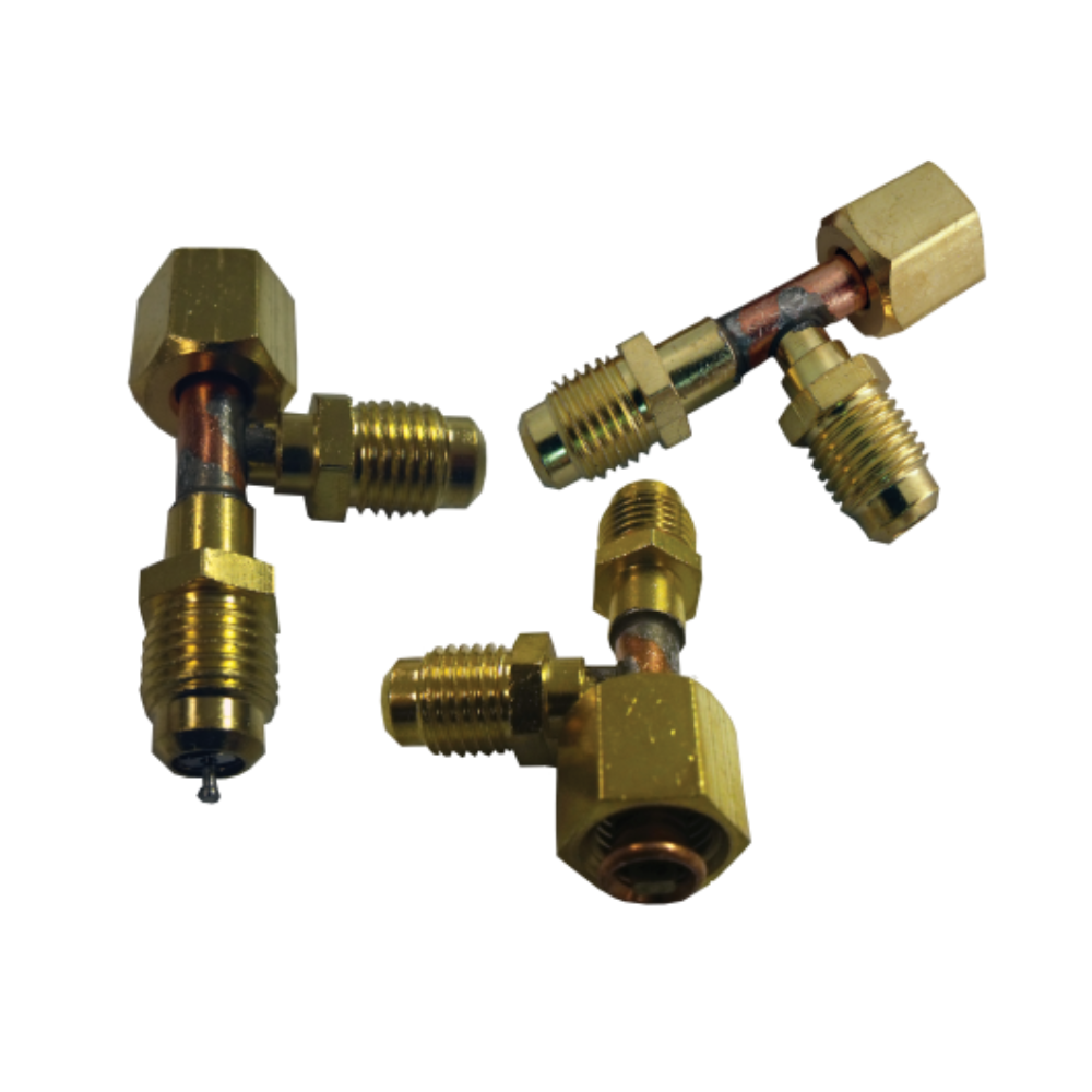SF9601 TEE COPPER, 1/4" MALE FLARE X 1/4" FEMALE FLARE X MALE FLARE ON BRANCH - 2 EA