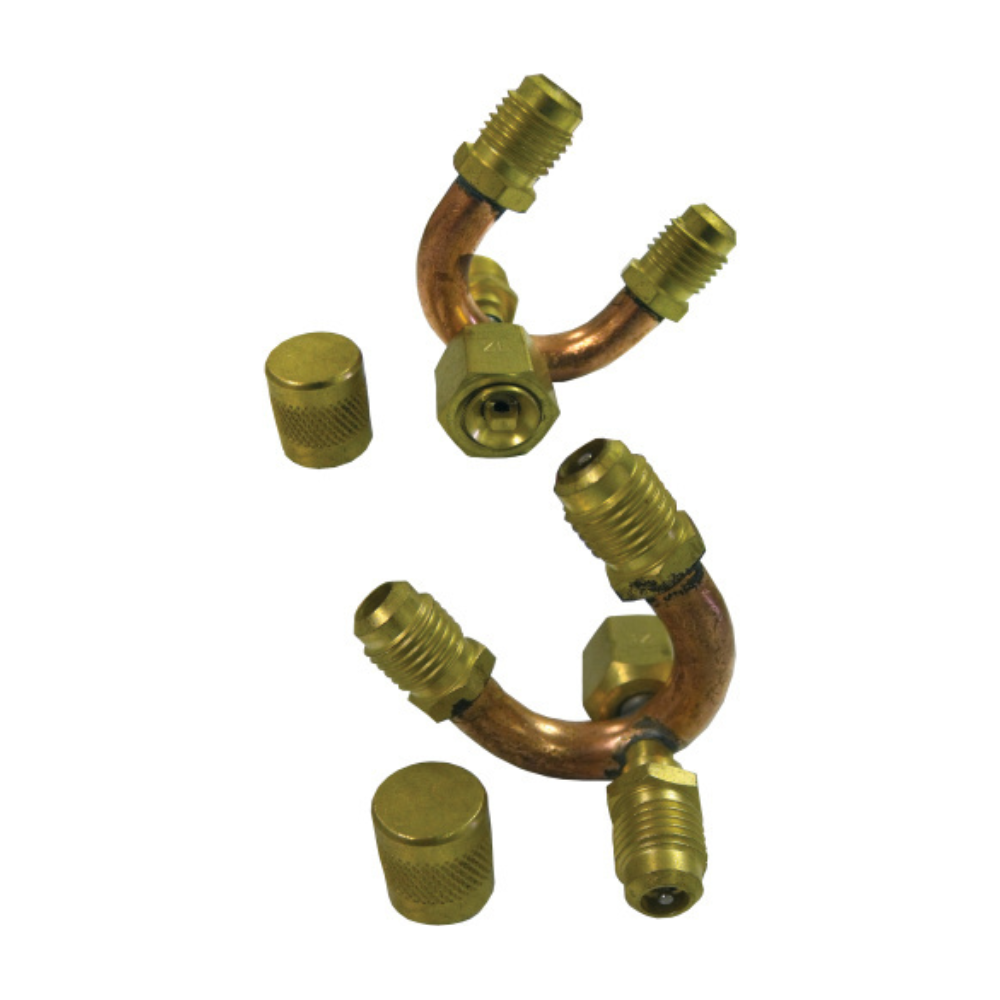 SF9644 COUPLER, 1/4" FEMALE FLARE X (3) 1/4" MALE FLARES