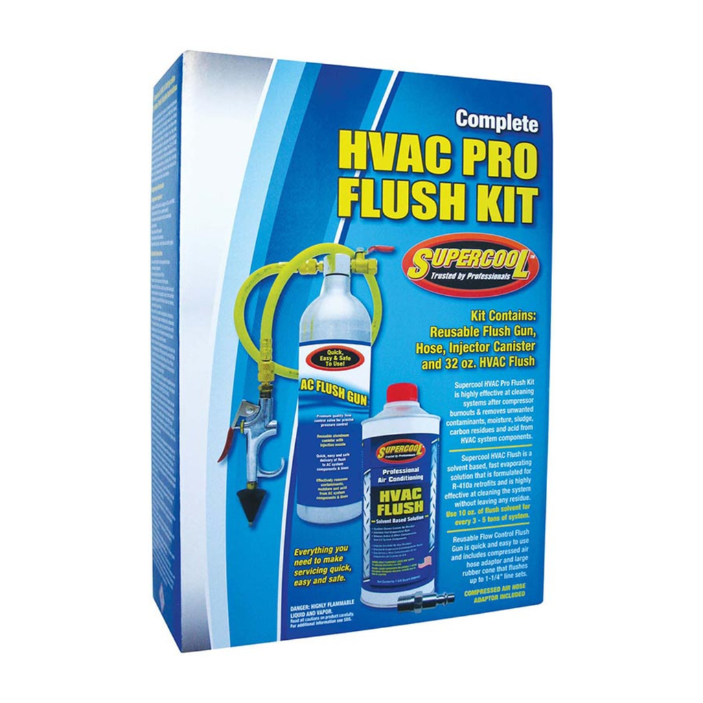 FLOW CONTROL A/C FLUSH GUN WITH FLASH FLUSH QUART IN RETAIL BOX