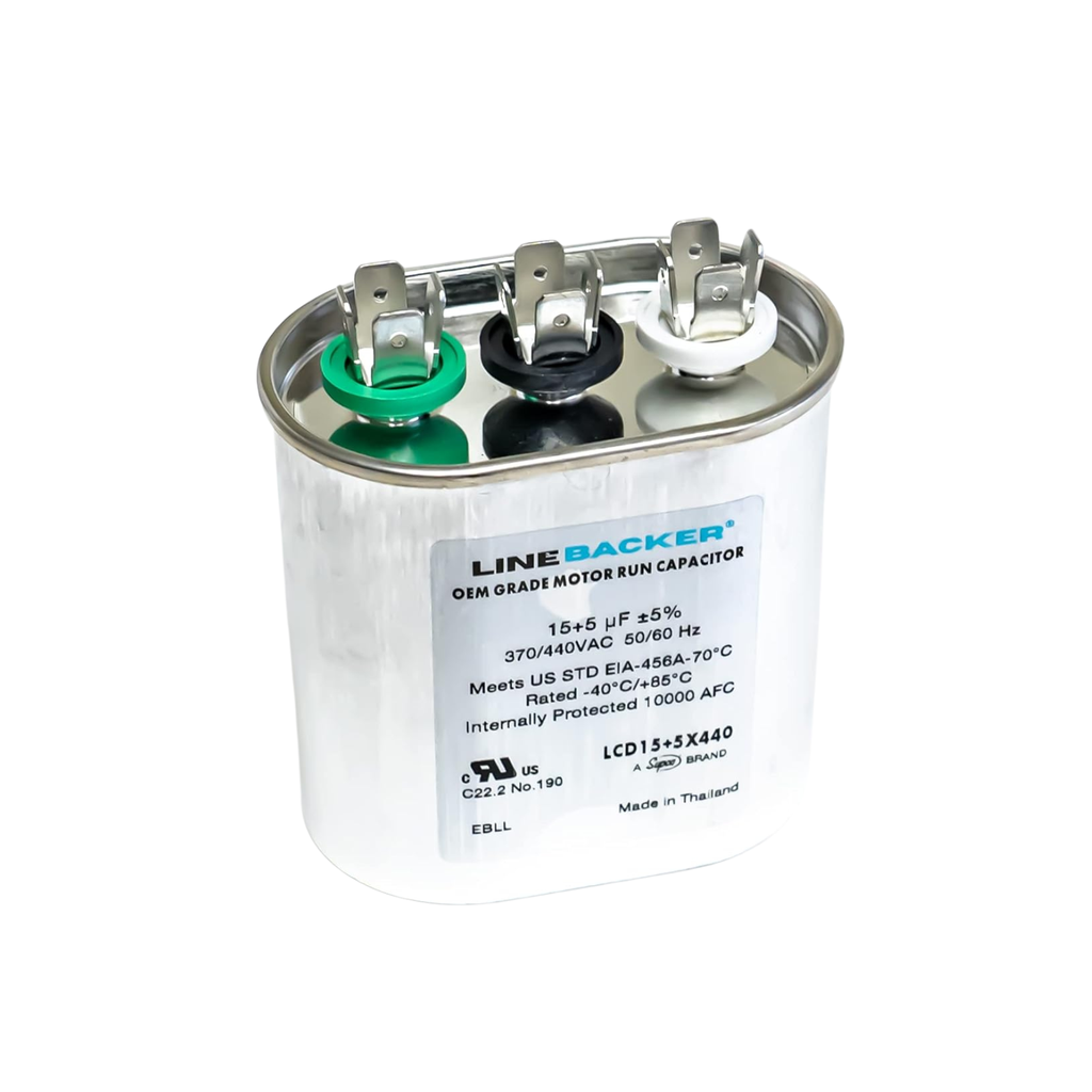 LCD15+5X440 LB OVAL DUAL RUN CAPACITOR