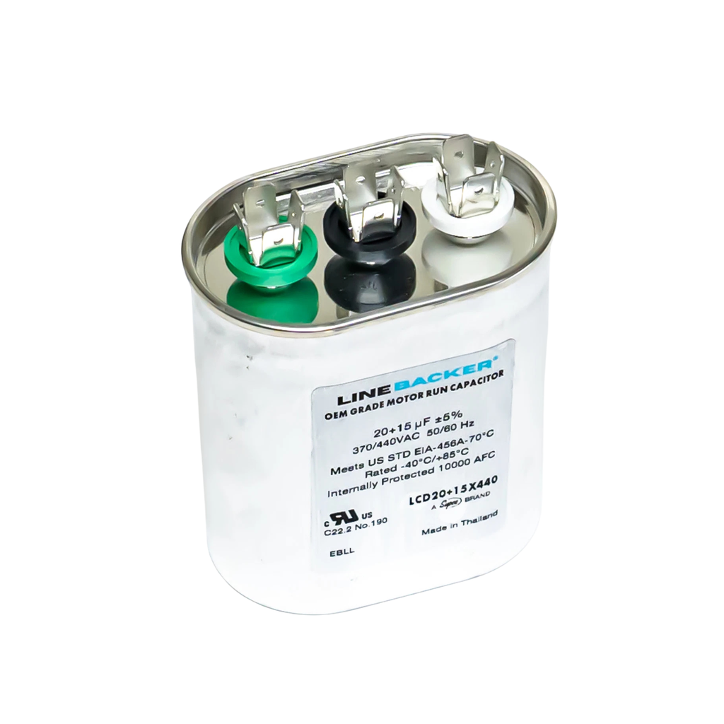 LCD20+15X440 LB OVAL DUAL RUN CAPACITOR