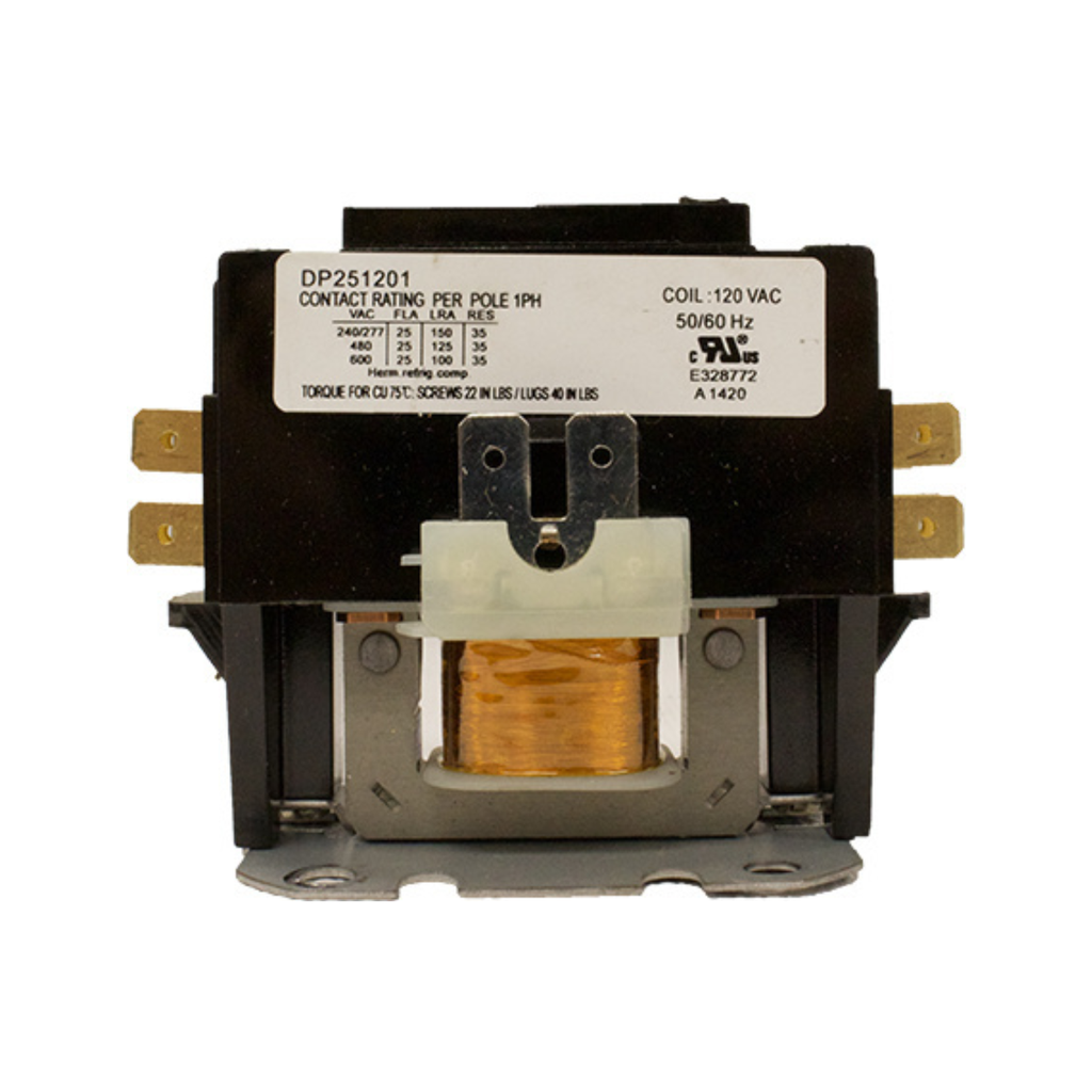 DP251201 CONTACTOR 25A 120V 1.5 POLE