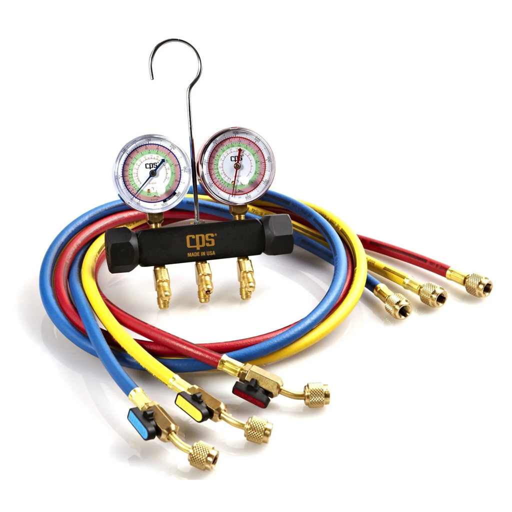 MBHP5E R-22, 404A, 410A GAUGES & 5' PREMIUM BV HOSES