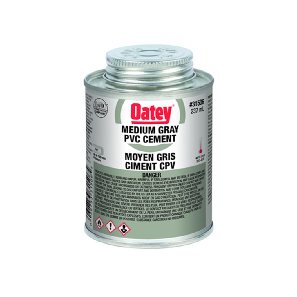 OATEY® MEDIUM GRAY PVC CEMENT 236ML