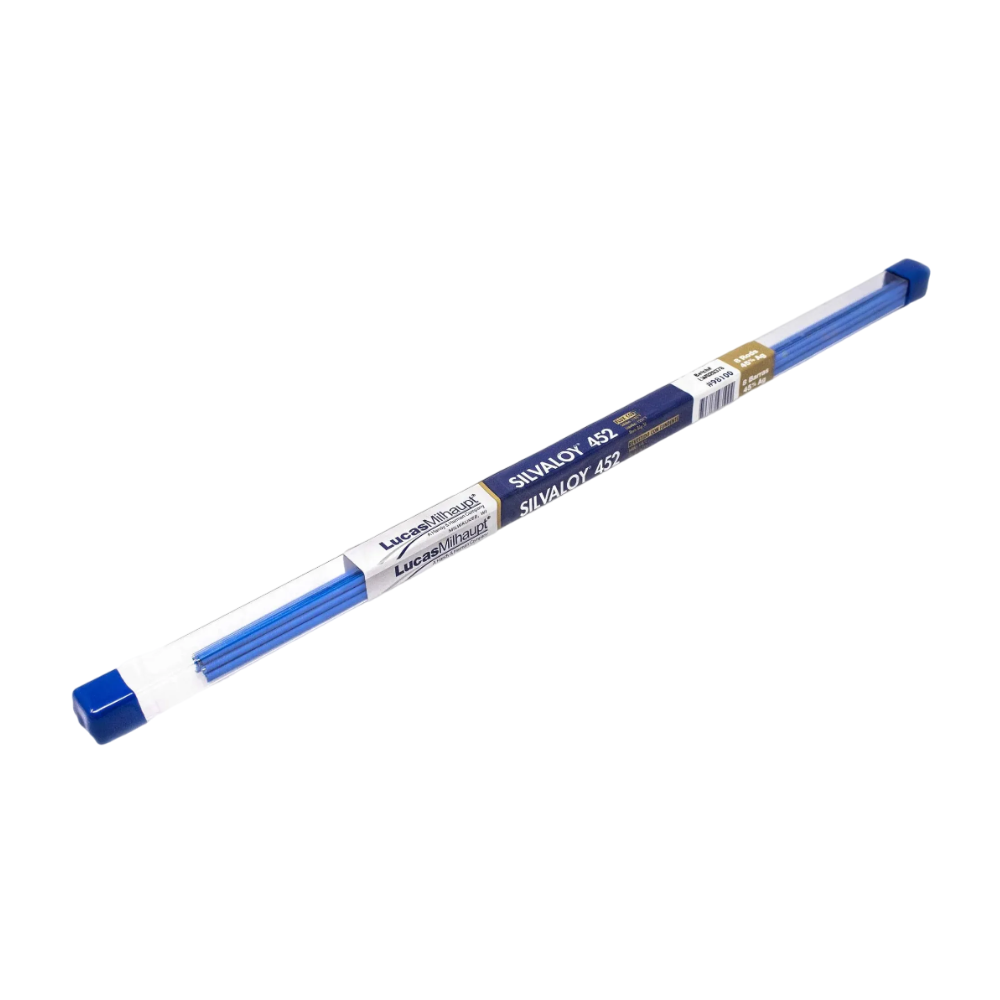 SILVALOY 452 FLUX COATED BLUE ROD .062 X 18" X 8 STICK TUBE