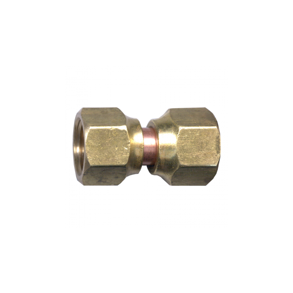 BRASS FORGED NUT COUPLING 1/4F.SAESW