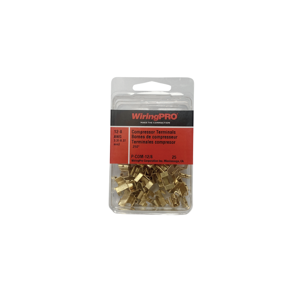 12-8 COMPRESSOR TERMINAL .250" 25/PKG