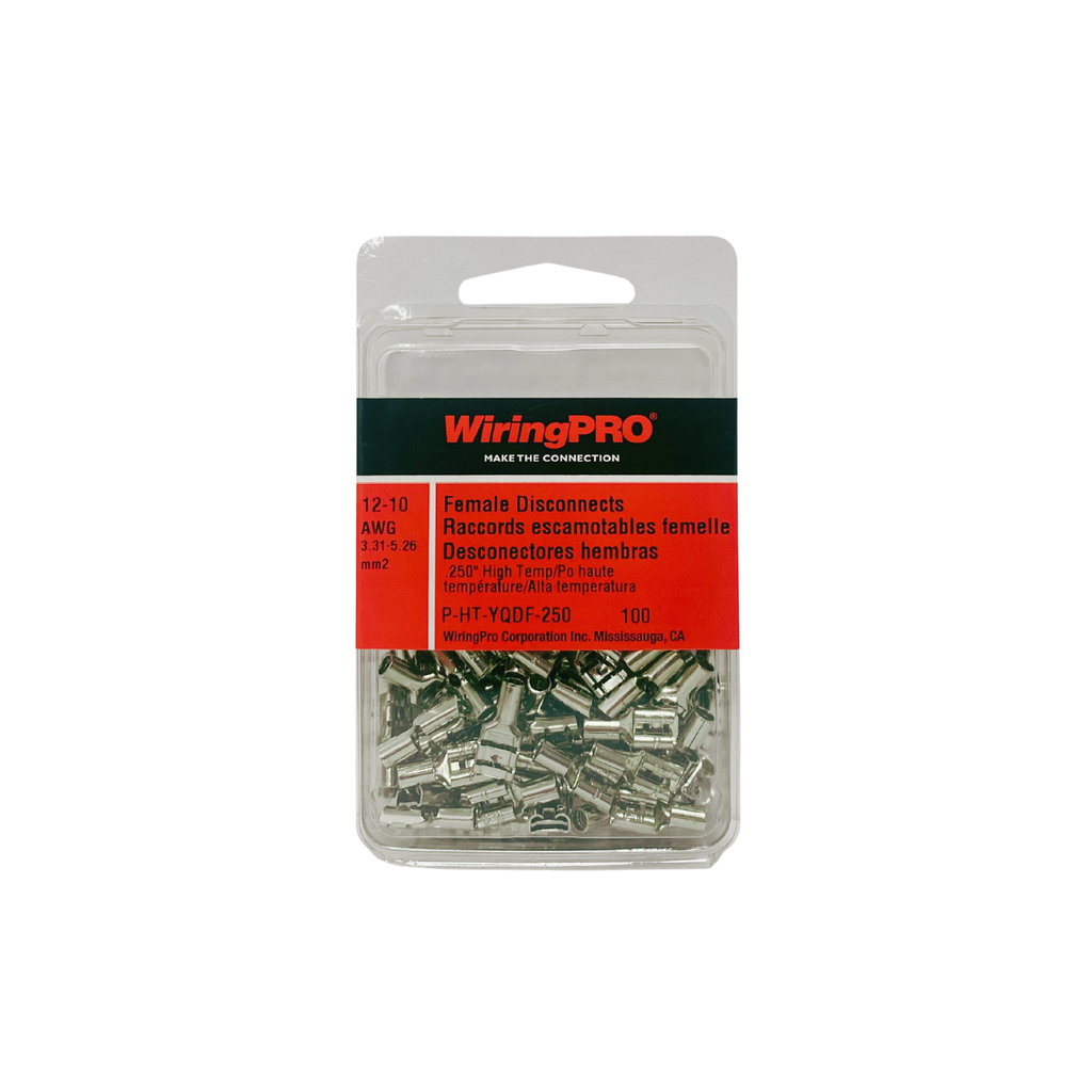 12-10 HIGH TEMP FEMALE QUICK DISCONNECT .250"
100/PKG