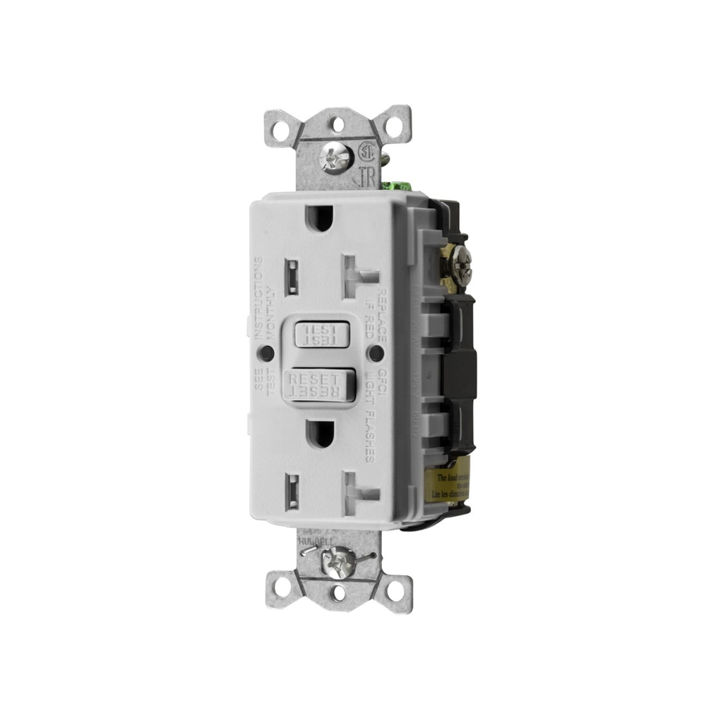 NYLON GFCI, TAMPER RESISTANT, SELF TESTING 20A 125V  1/PKG
