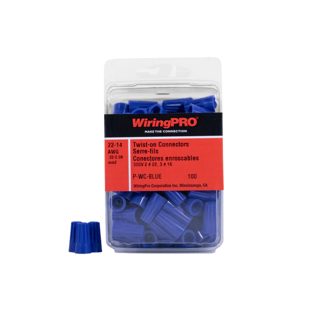 22-14 TWIST-ON WIRE CONNECTOR - BLUE 100/PKG 