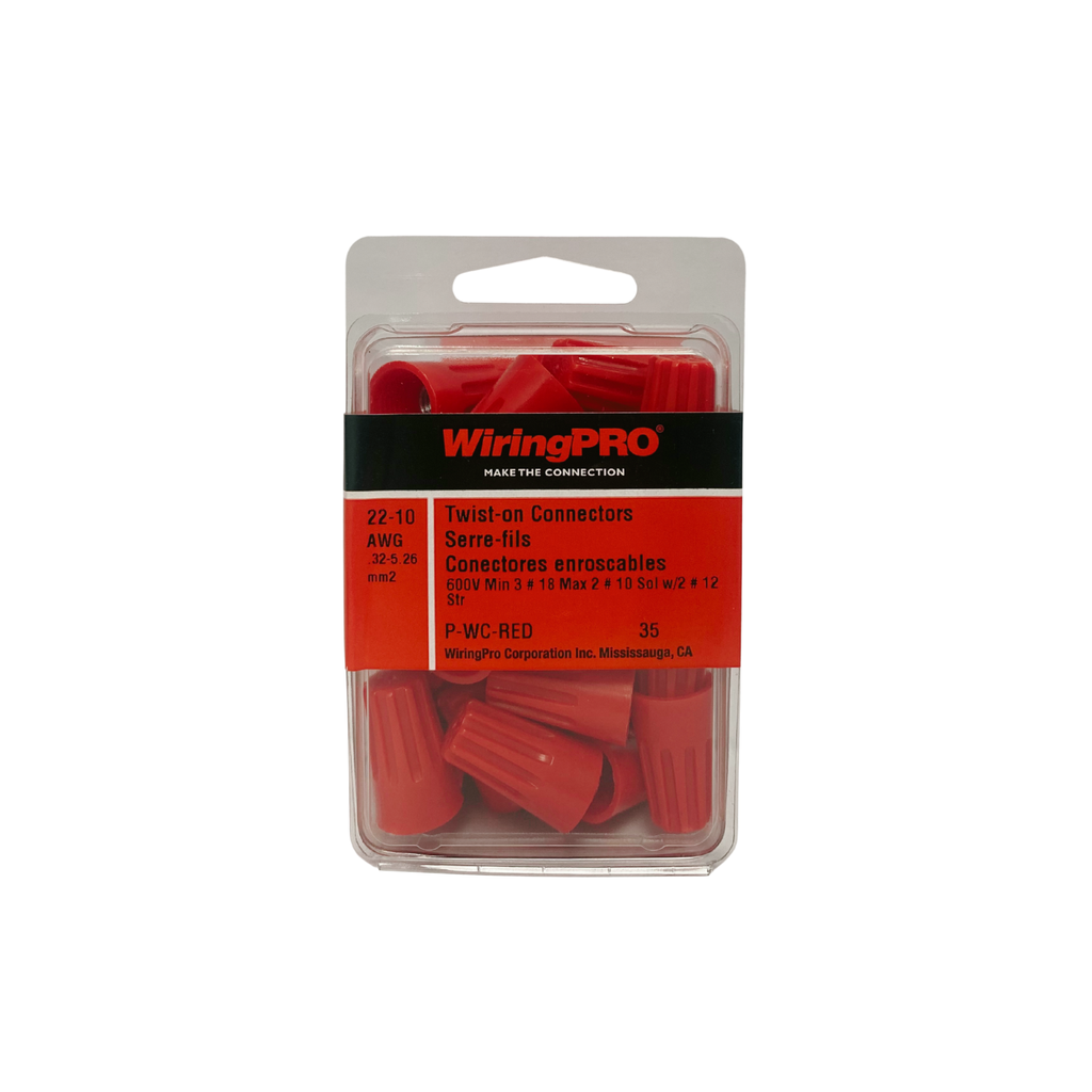 22-10 TWIST-ON WIRE CONNECTOR - RED 35/PKG
