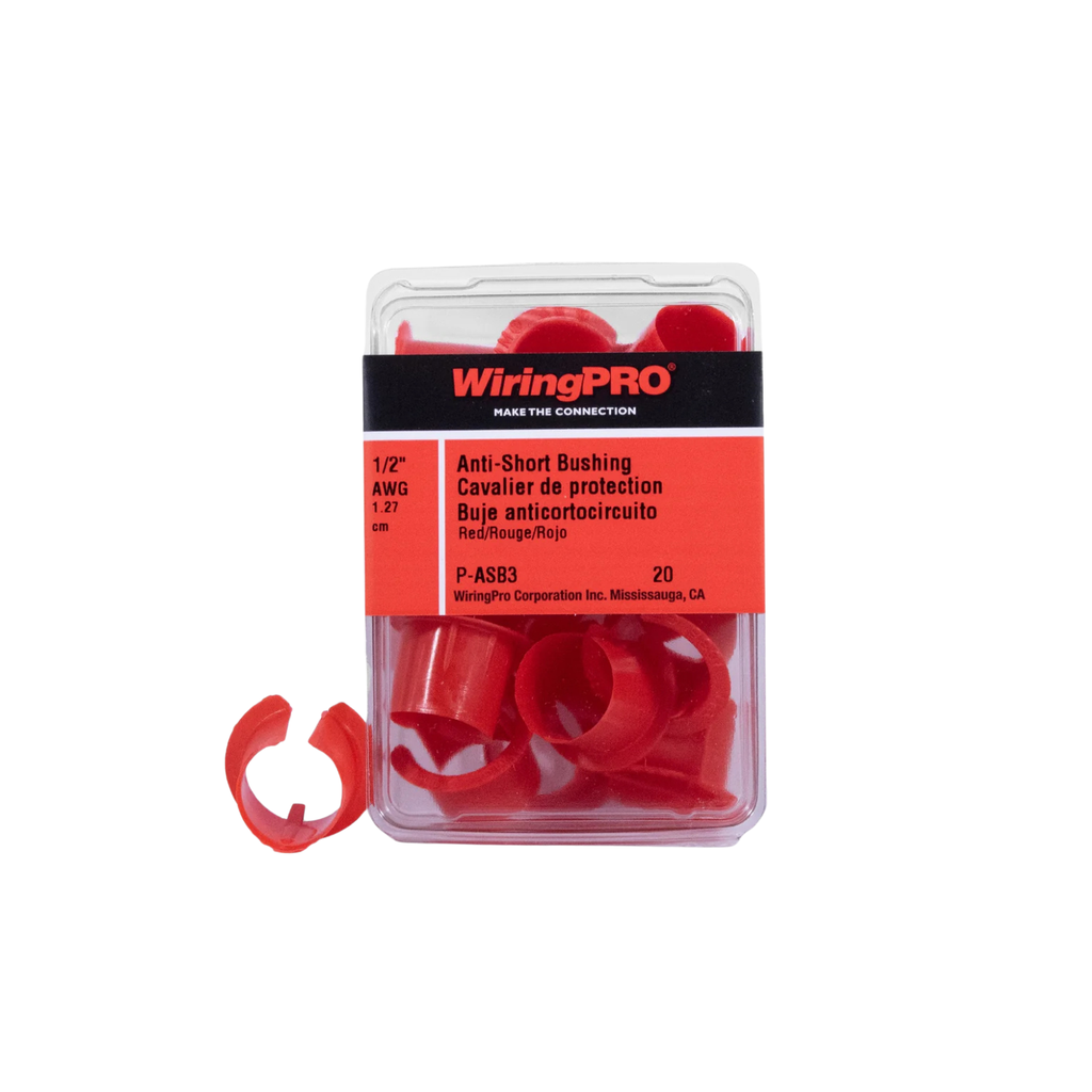1/2" (NO. 3) ANTI-SHORT BUSHING - RED 20/PKG 
