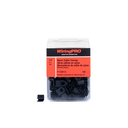 1/4" CABLE CLAMP - BLACK 100/PKG