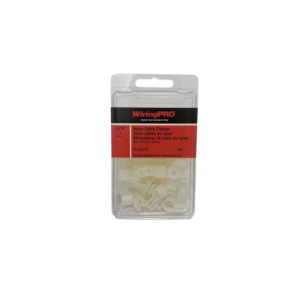 5/16" CABLE CLAMP - NATURAL 100/PKG