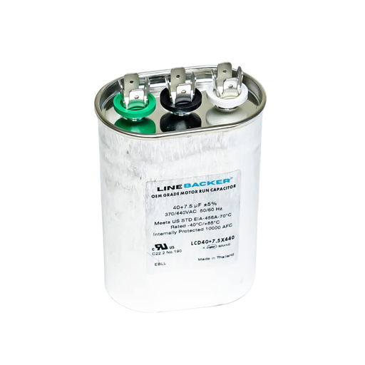 [LCD40+7.5X440] LCD40+7.5X440 LB OVAL DUAL RUN CAPACITOR