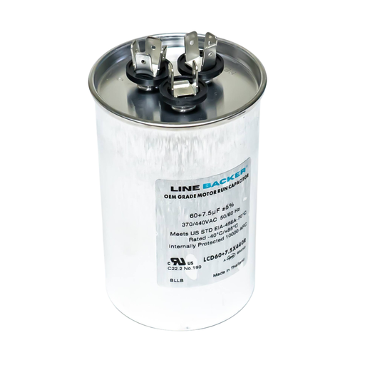 [LCD60+7.5X440R] LCD60+7.5X440R LB ROUND DUAL RUN CAPACITOR