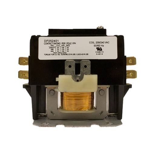 [DP252401] DP252401 CONTACTOR 25A 240V 1.5 POLE