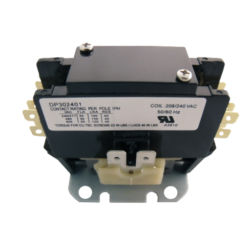 [DP302401] DP302401 CONTACTOR 30A 240V 1.5 POLE