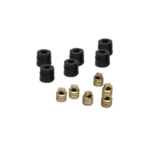 [HXGD] HXGD (6) 1/4" SAE HOSE GASKETS & (6) CORE DEPRESSORS