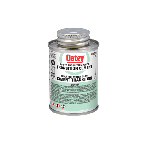 [31532] OATEY® ABS TO PVC TRANSITION WHITE CEMENT 118ML
