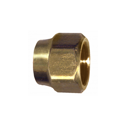 [40-4] BRASS FORGED NUT 1/4 F.SAE