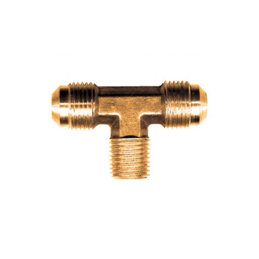 [45-4B] BRASS TEE 1/4M.SAEX1/4MPT