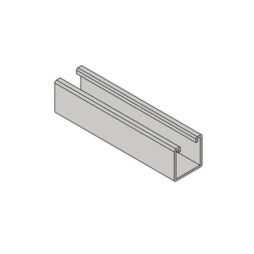 [W200EHPG10] CHANNEL WITH SHORT SLOTS 12 GAUGE 1-5/8" X 1-5/8" 10 FT LONG PRE GALV