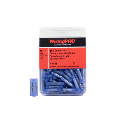 [P-NBBS] 16-14 NYLON BUTT CONNNECTOR 100/PKG