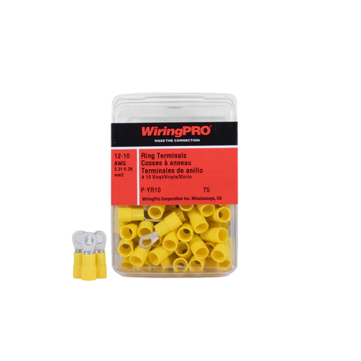 [P-YR10] 12-10 RING TONGUE TERMINAL #10 STUD 75/PKG