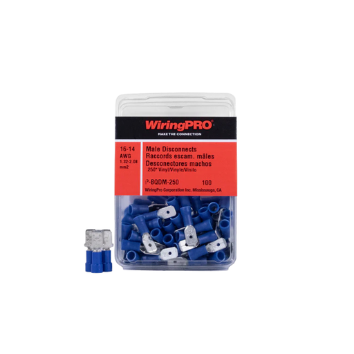 [P-BQDM-250] 16-14 MALE QUICK DISCONNECT .250" 100/PKG