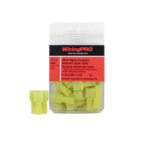 [P-NYQDM-FI-250] 12-10 NYLON FI MALE QUICK DISCONNECT .250" 30/PKG