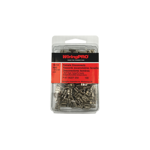 [P-HT-BQDF-250] 16-14 HIGH TEMP FEMALE QUICK DISCONNECT .250"
100/PKG