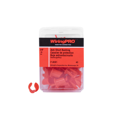 [P-ASB1] 3/8" (NO. 1) ANIT-SHORT BUSHING - RED 40/PKG