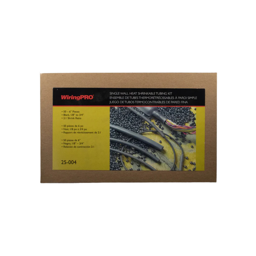 [25-004] KIT SWT HEAT SHRINK TUBING KIT - BLACK (50 PIECES)