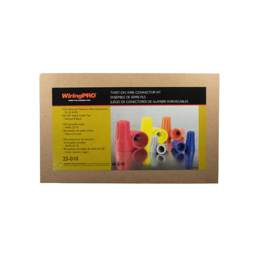 [25-010] KIT TWIST ON WIRE CONNECTOR KIT (375 PCS)