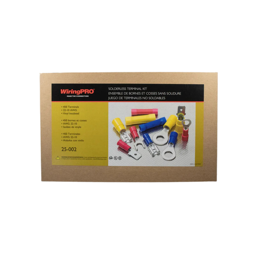[25-002] KIT SOLDERLESS TERMINAL KIT (450 PIECES)