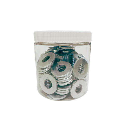 [G-FW37EG] 3/8" FLAT WASHER EG ZINC - 100 PACK