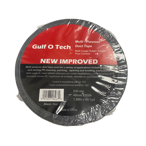 [GF707] GF 707 TAPES BLACK DUCT TAPE  230MIC x 48MM x 55M