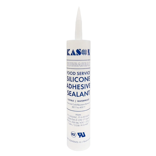 [63700000004] KASON FOOD SERVICE 3700 SERIES RUBBASEAL™ SILICONE SEALANT BLACK 304ml