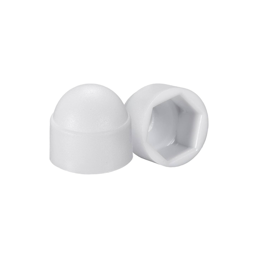 [WHN34] WHITE HEX NUT PROTECTIVE CAP 3/4" 