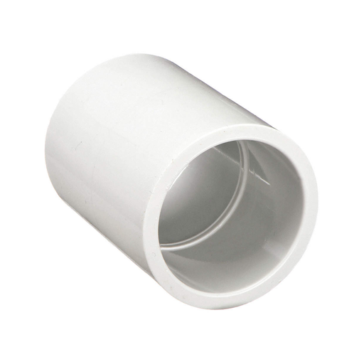 [C34PVC] COUPLING: 3/4 IN X 3/4 IN FITTING, SCHEDULE 40, FEMALE X FEMALE SOCKETS, 480 PSI