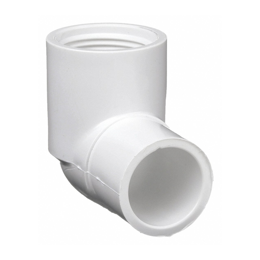[EFPTM34PVC] 90 °  STREET ELBOW: 3/4 IN X 3/4 IN FITTING, SCHEDULE 40, MALE SPIGOT X FEMALE NPT, 480 PSI