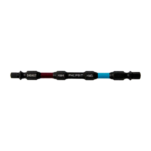 [848487] PHLIPBIT HX4-HX5 MAROON/TEAL 4" DOUBLE-ENDED IMPACT BIT