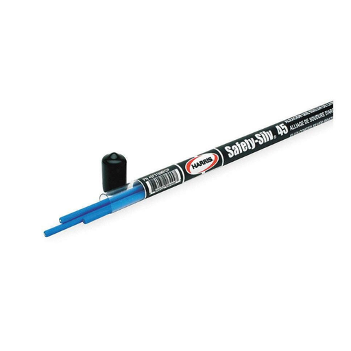 [45F318MPOP] SAFETY-SILV 45 FLUX COATED HIGH SILVER BRAZING ALLOY - 1/16 IN (1.6MM) TUBE I 3 PACK