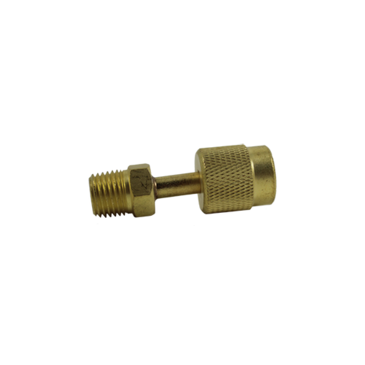 [SF2014] SF2014 CONNECTOR, 1/4" MPT X 1/4" FEMALE FLARE KNURLED SWIVEL, DEPRESSOR TIP & SEAL